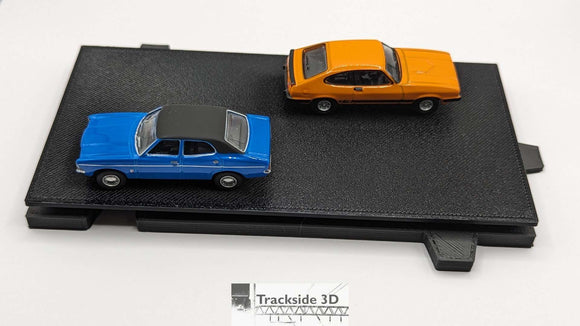 T3D-044-000 Straight Road with Interlocking Base S3 W75mm L150mm with Edge Connectors
