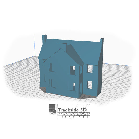 T3D-008-002 Railwayside Terrace - Low Relief House (Rear) 6 rooms