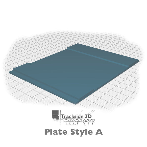 T3D-008-007 Railwayside Terrace - Low Relief House (Rear) Rear Wall / Mounting Plate