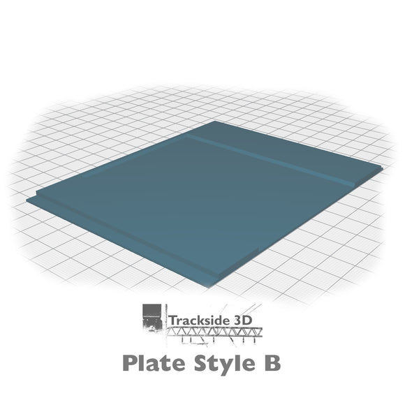 T3D-008-007 Railwayside Terrace - Low Relief House (Rear) Rear Wall / Mounting Plate