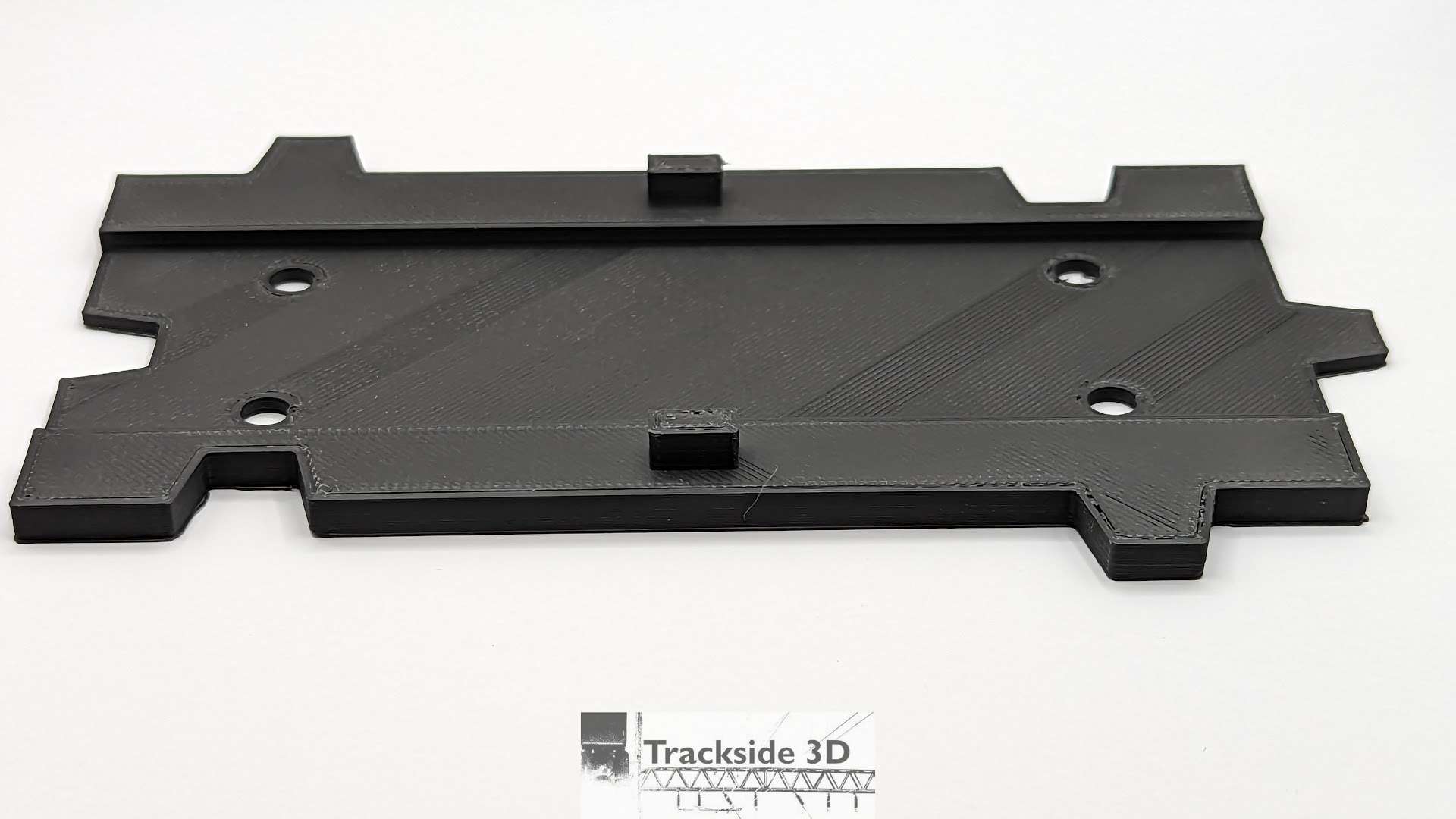 T3D-044-000 Straight Road with Interlocking Base S3 W75mm L150mm with Edge Connectors - 0