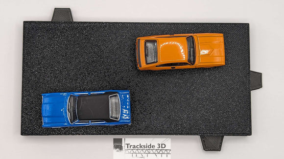 T3D-044-000 Straight Road with Interlocking Base S3 W75mm L150mm with Edge Connectors