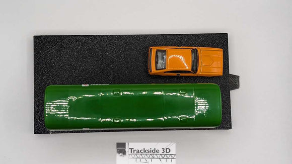 T3D-044-001 Straight Road with Interlocking Base S3 W75mm L150mm with Flush sides