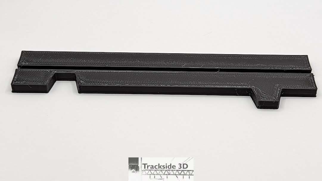 T3D-044-004 Straight Pavement Base P0 W29mm L150mm with Flush Edge