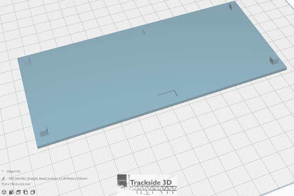 T3D-044-002 Straight Road Surface S3 W75mm L150mm