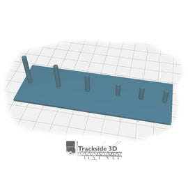 T3D-001-002 Inclined Track Bed Support - Short