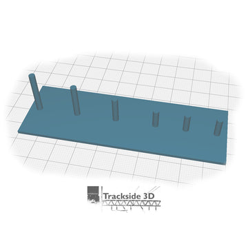 T3D-001-002 Inclined Track Bed Support - Short