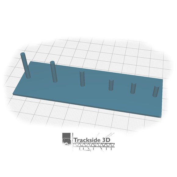 T3D-001-002 Inclined Track Bed Support - Short
