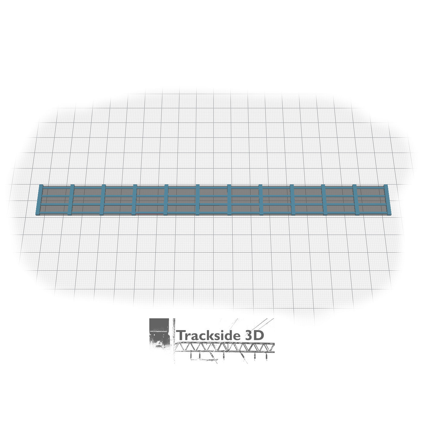 T3D-002-012 Lineside Fencing (Post and Rail Style) | Trackside3D by ...