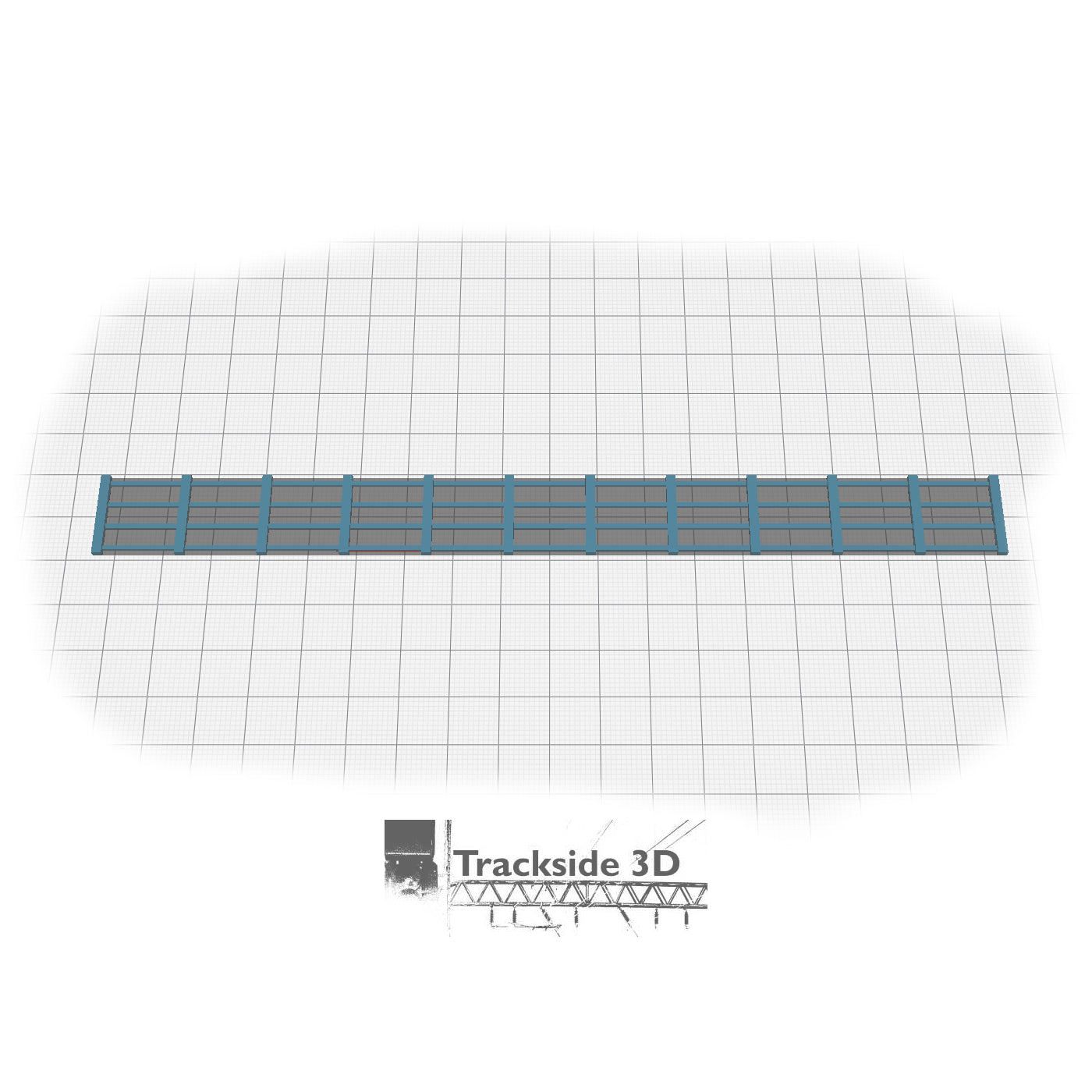 T3D-002-012 Lineside Fencing (Post and Rail Style)
