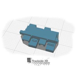 T3D-003-007 Point Machine - Style 63 on Sleepers with Extra Detailing