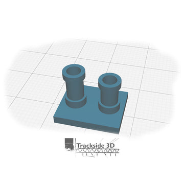 T3D-006-006 Chimney Pots - AB-004-2 with Stack Clip