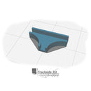 T3D-007-008 Cable Trunking Tee 130mm C1.39-1