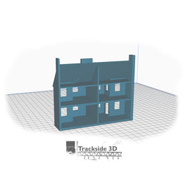 T3D-008-000 Railwayside Terrace - Low Relief House (Rear) Open Plan - 0