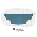 T3D-008-002 Railwayside Terrace - Low Relief House (Rear) 6 rooms-3