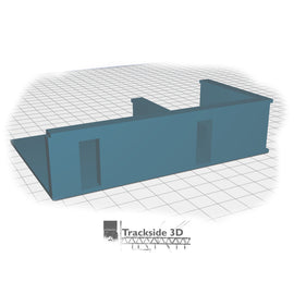 T3D-008-006 Railwayside Terrace - Low Relief House (Rear) Base Right-End