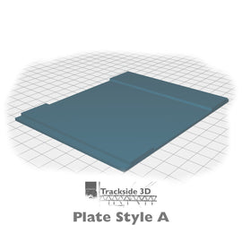 T3D-008-007 Railwayside Terrace - Low Relief House (Rear) Rear Wall / Mounting Plate